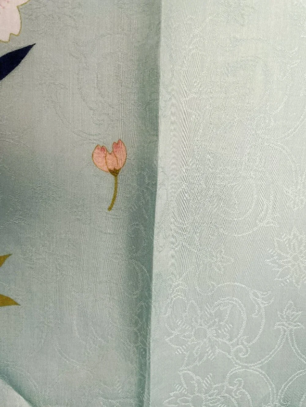 NWT Yukiko Hanai Cherry Blossom Cotton Scarf 19